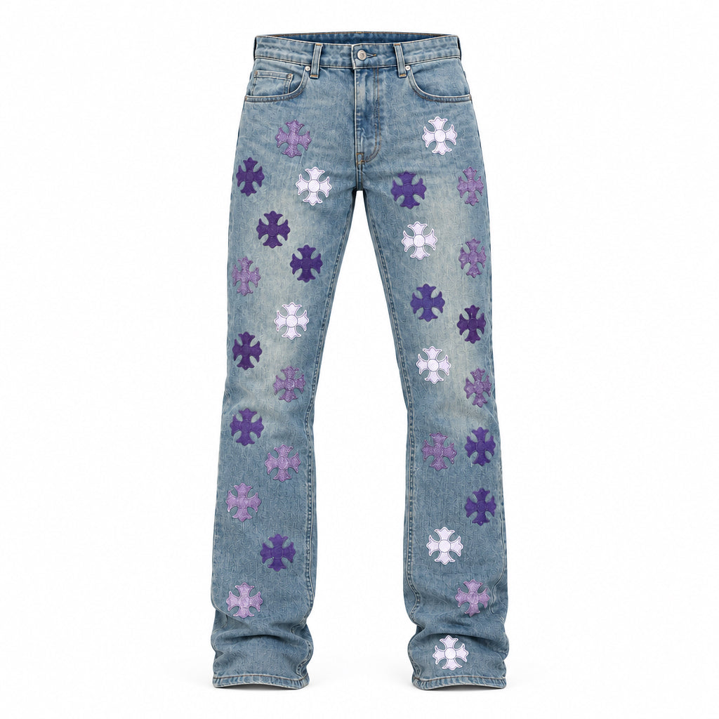 REASON- BLUE-PURLE SKINNY JEANS