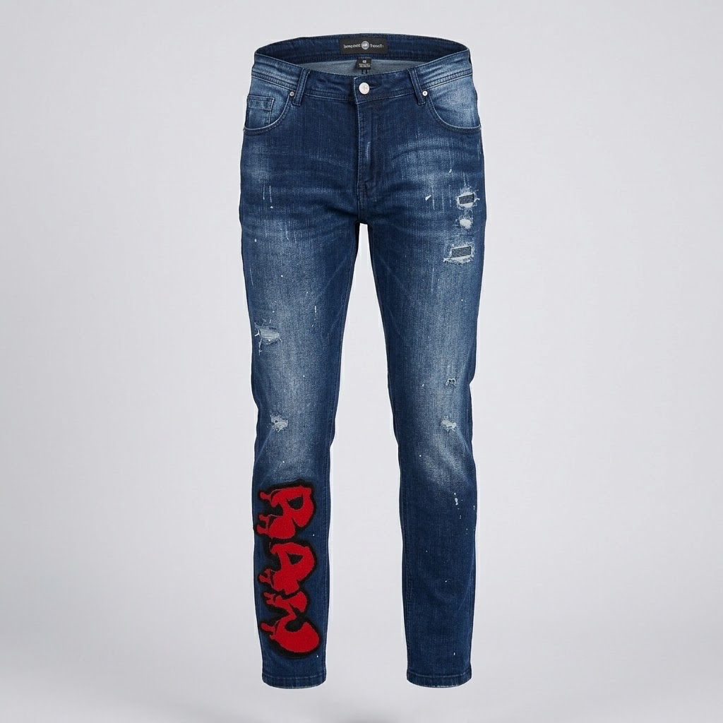 RAWYALTY-raw logo denim jeans