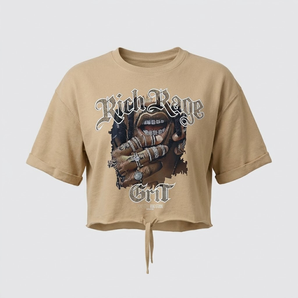 Roku Studio-Rich Rage Crop Tee