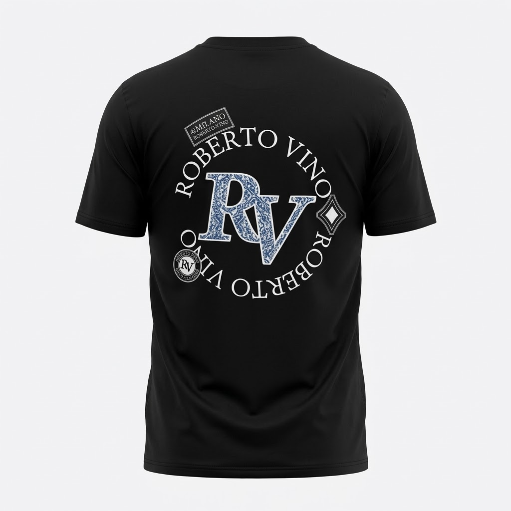 RV-Black "Milano" Back-Graphic T-Shirt