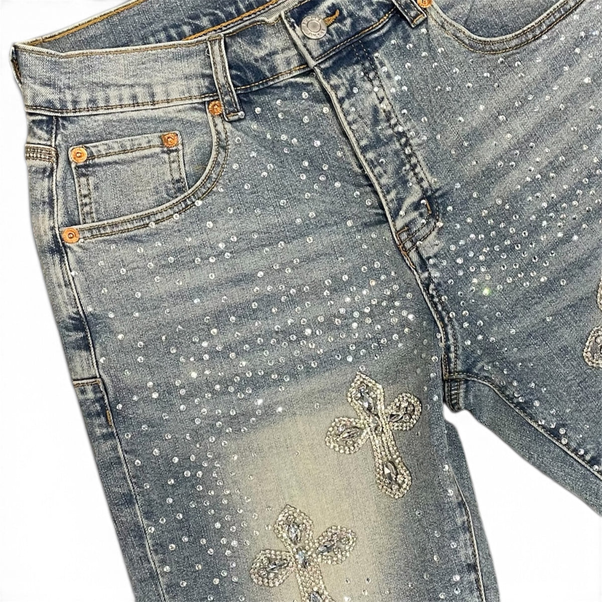 PURPL-RHINESTONE SHORTS 