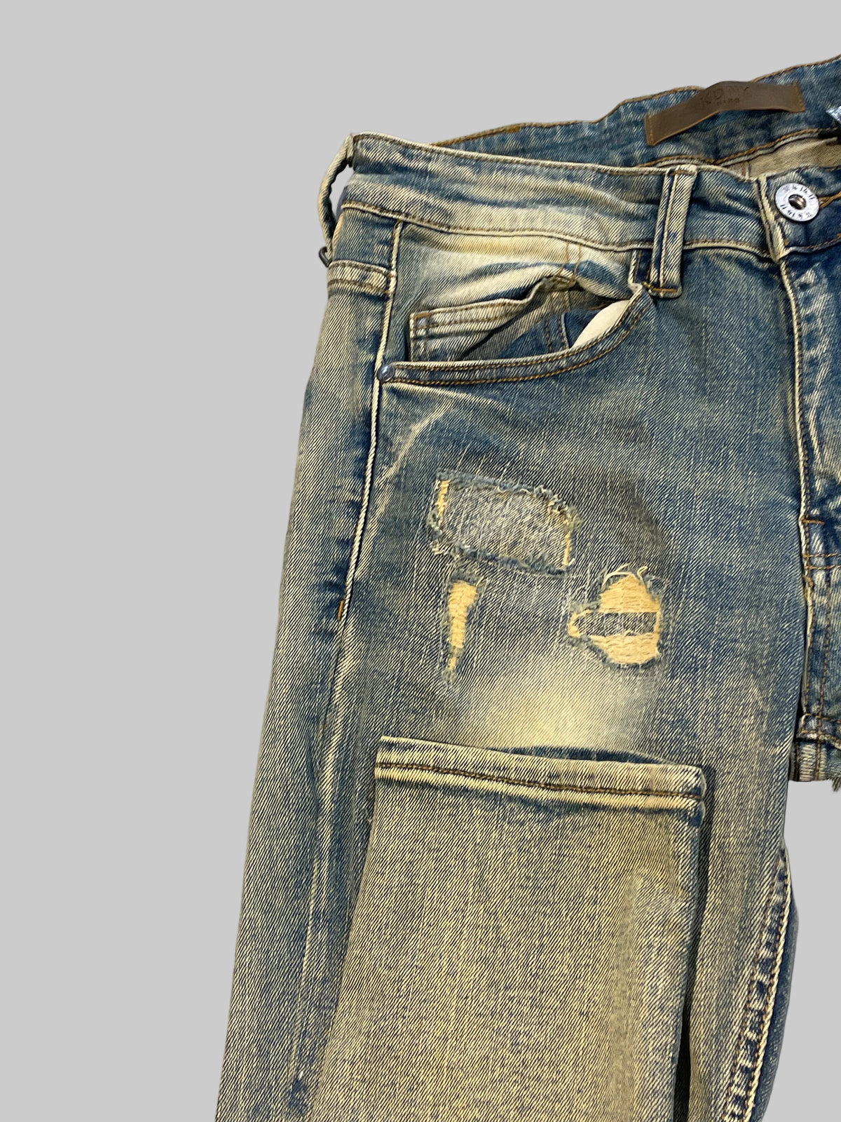 KDNK-SKINNY FIT-VINTAGE BLUE