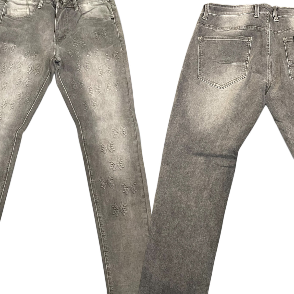 KDNK-GREY DENIM JEANS