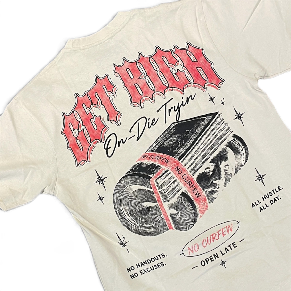  NO CURFEW-GET RICH T-SHIRT