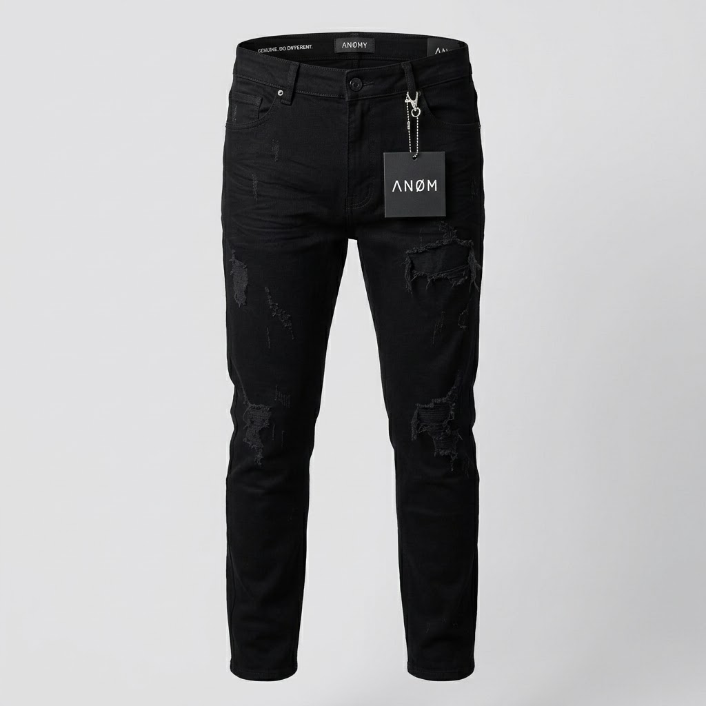 ANOM-Jet Black Jeans