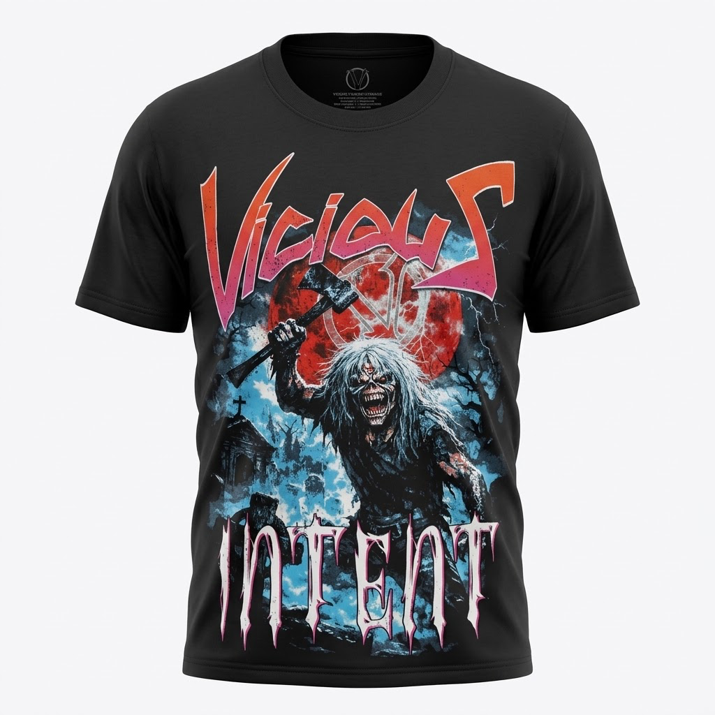 Vicious-Graphic Heavy Metal Vintage Tee