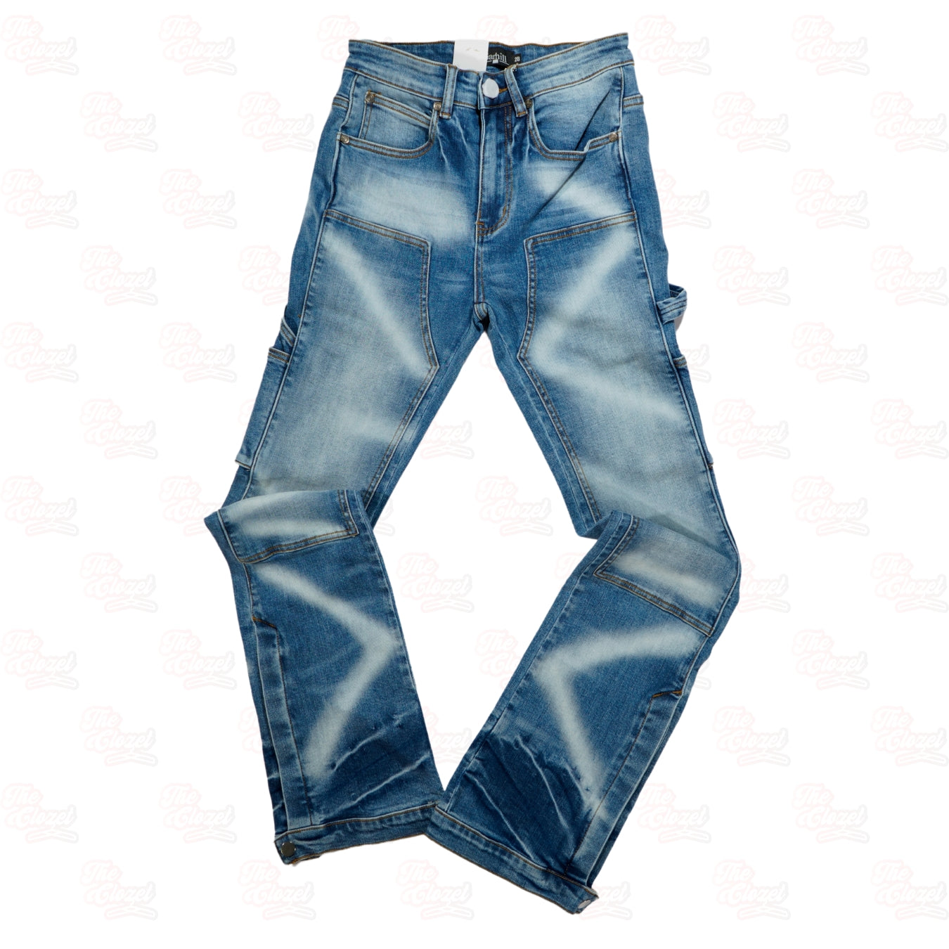 SUGAR HILL - temple stacked jeans (blue)