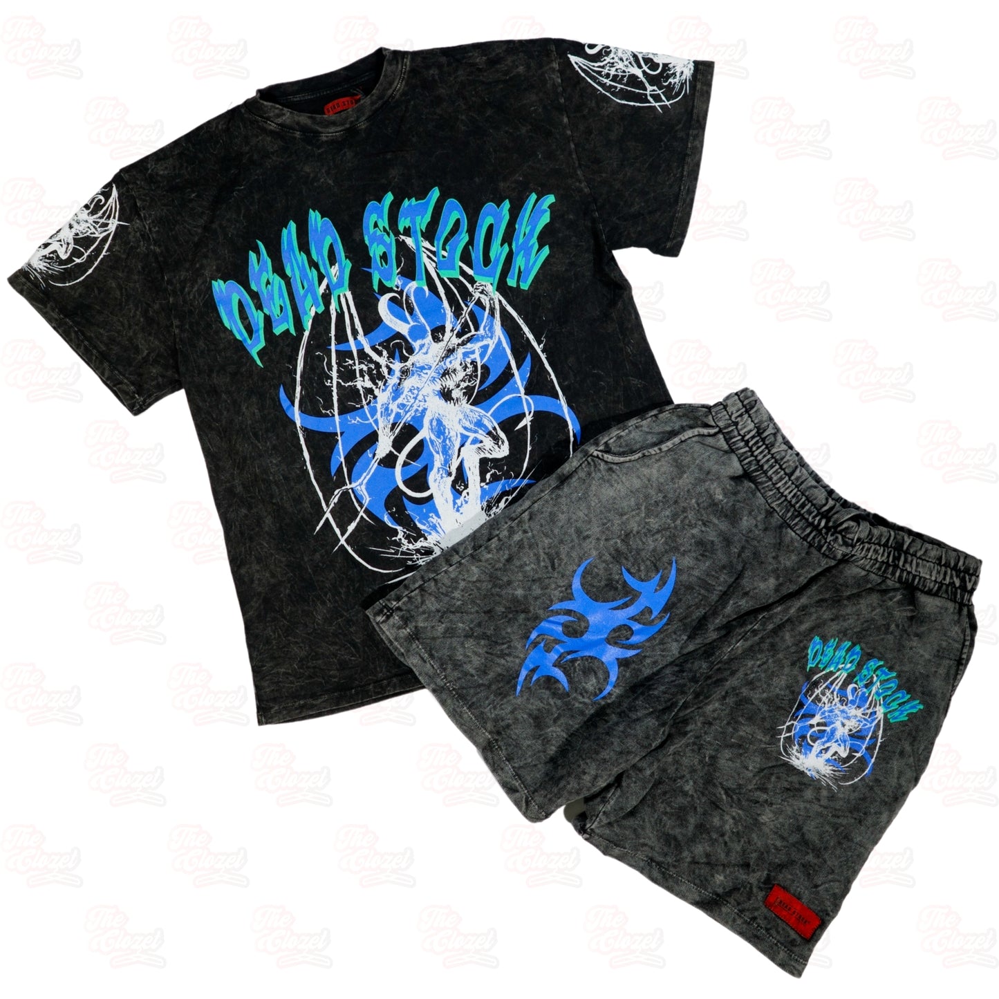 DEAD STOCK - Dk grey devil garment dye 2pc sets