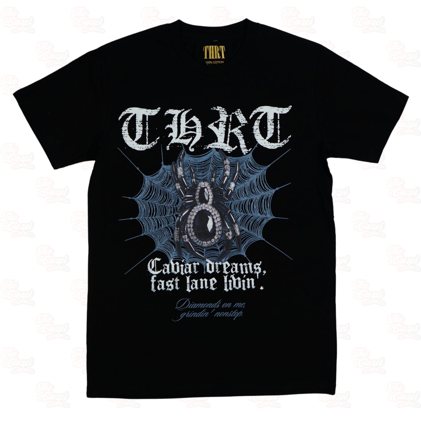 Thrt- diamonds on me ss tee (black)