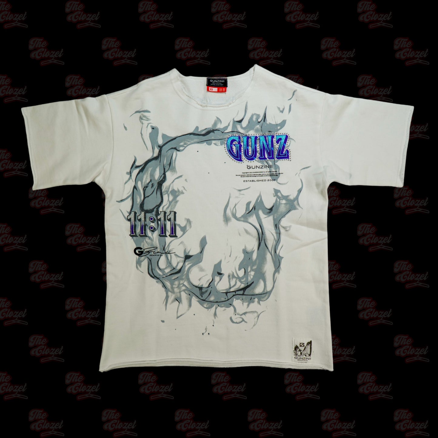GUNZINII - white 11:11 ss tee