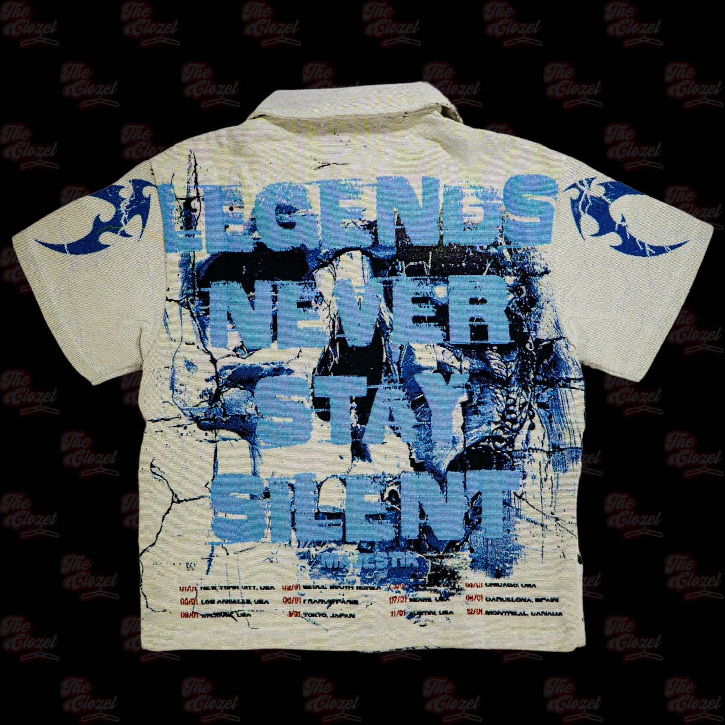 MAJESTIK - off white cropped ss tee
