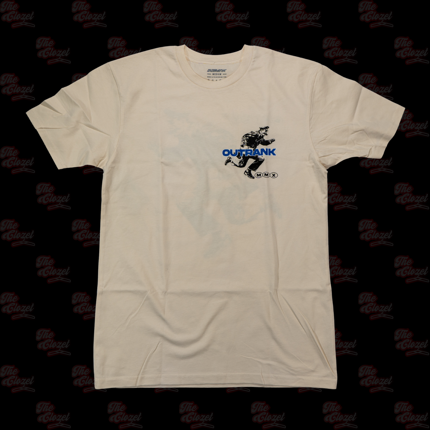 OUTRANK -(vintage white) deliver ss tee