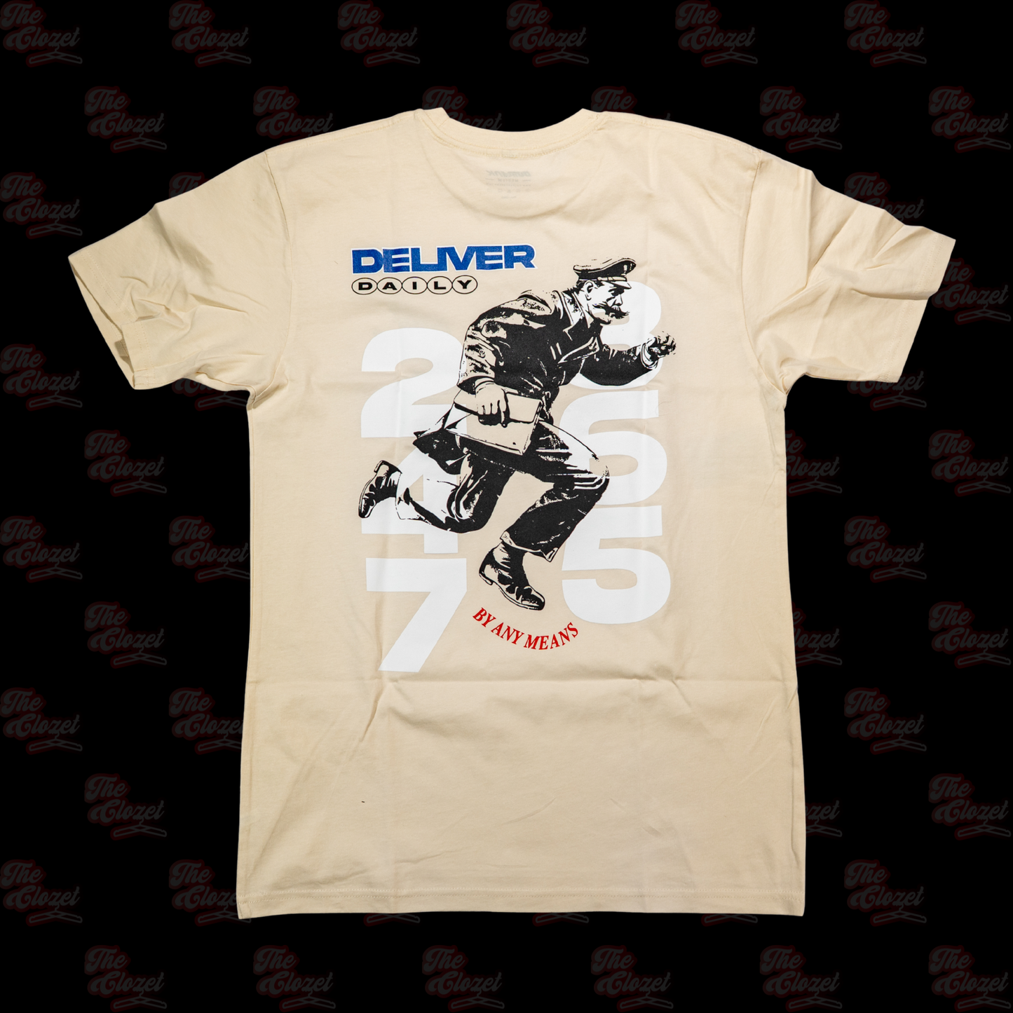 OUTRANK -(vintage white) deliver ss tee