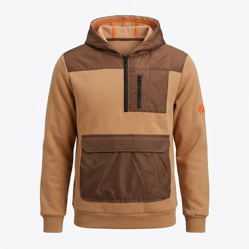 Reason-Colorblocked Utility Hoodie