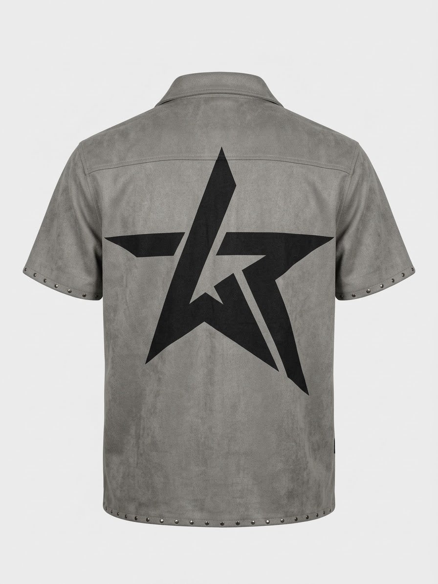 WKNDRIOT-GRAY BOXED SHIRT