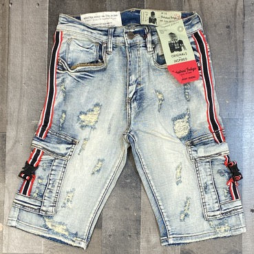 Industrial Indigocargo taping shorts