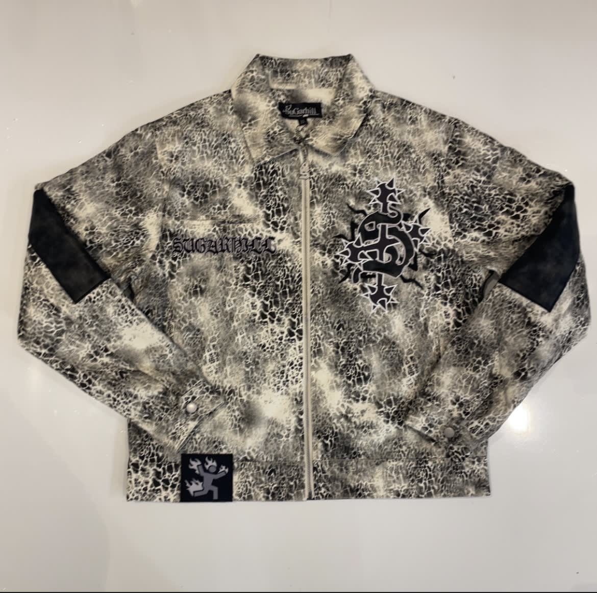 Sugarhill Widow Acid Wash Jacket Ivory