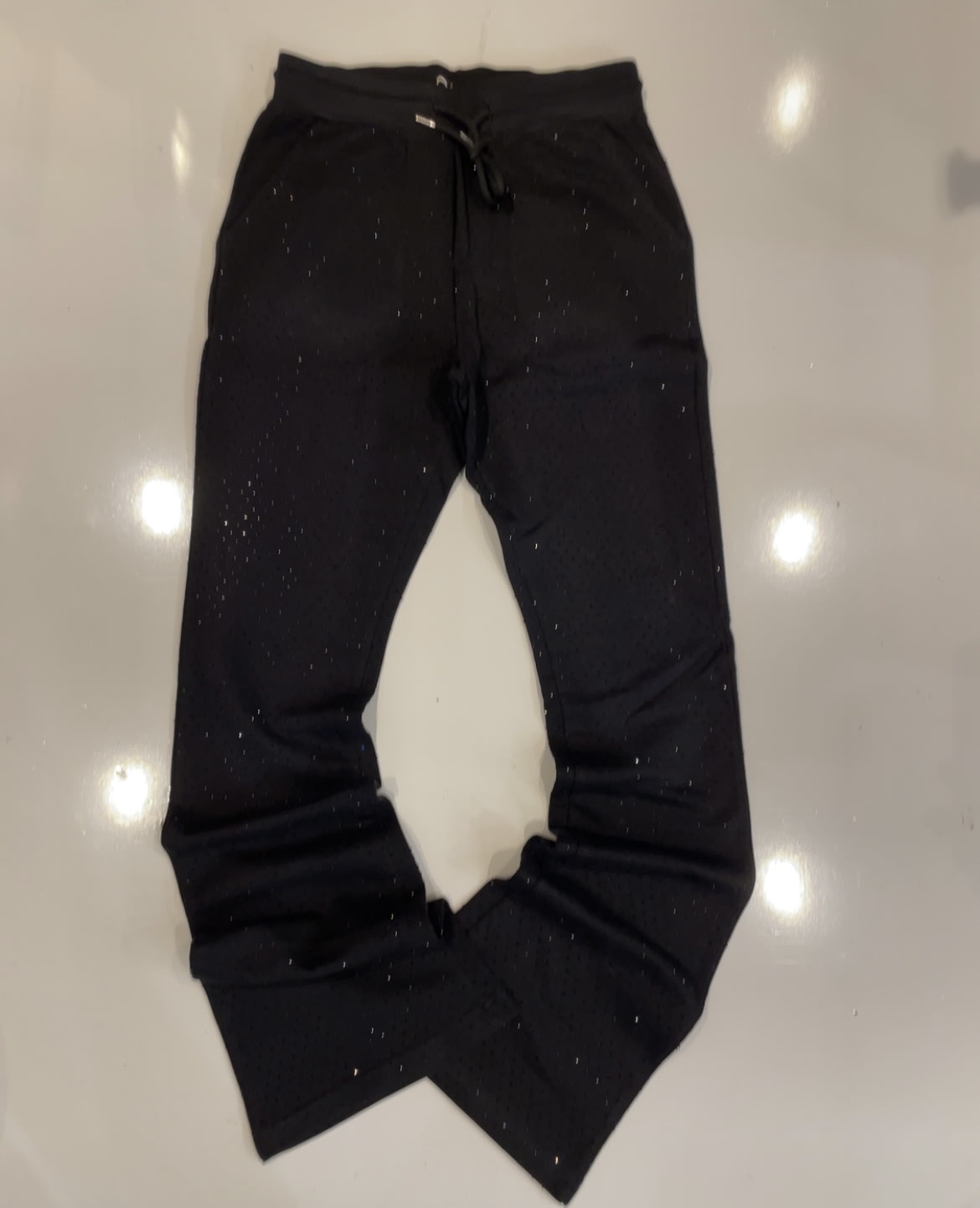 Focus Black All Stone Stacked Sweats