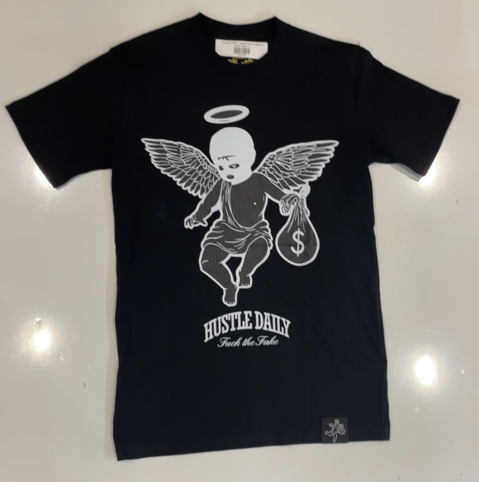 Hustle Daily Black F*ck The Fake T-Shirt