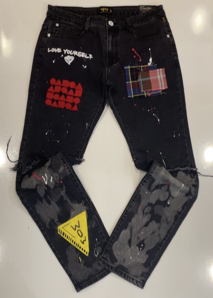 Kleep Black Love Yourself Skinny Jeans