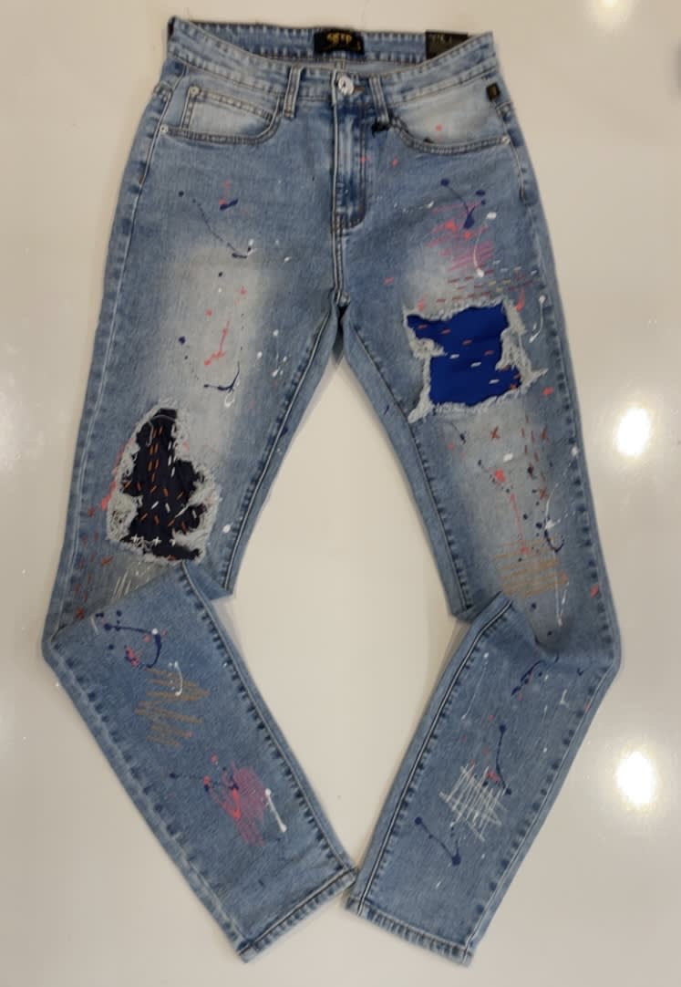 Kleep Venice Paint Splatter Skinny Jeans