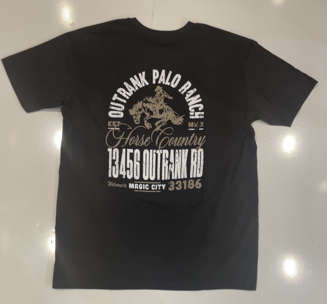 Outrank Black Country Horse T-Shirt