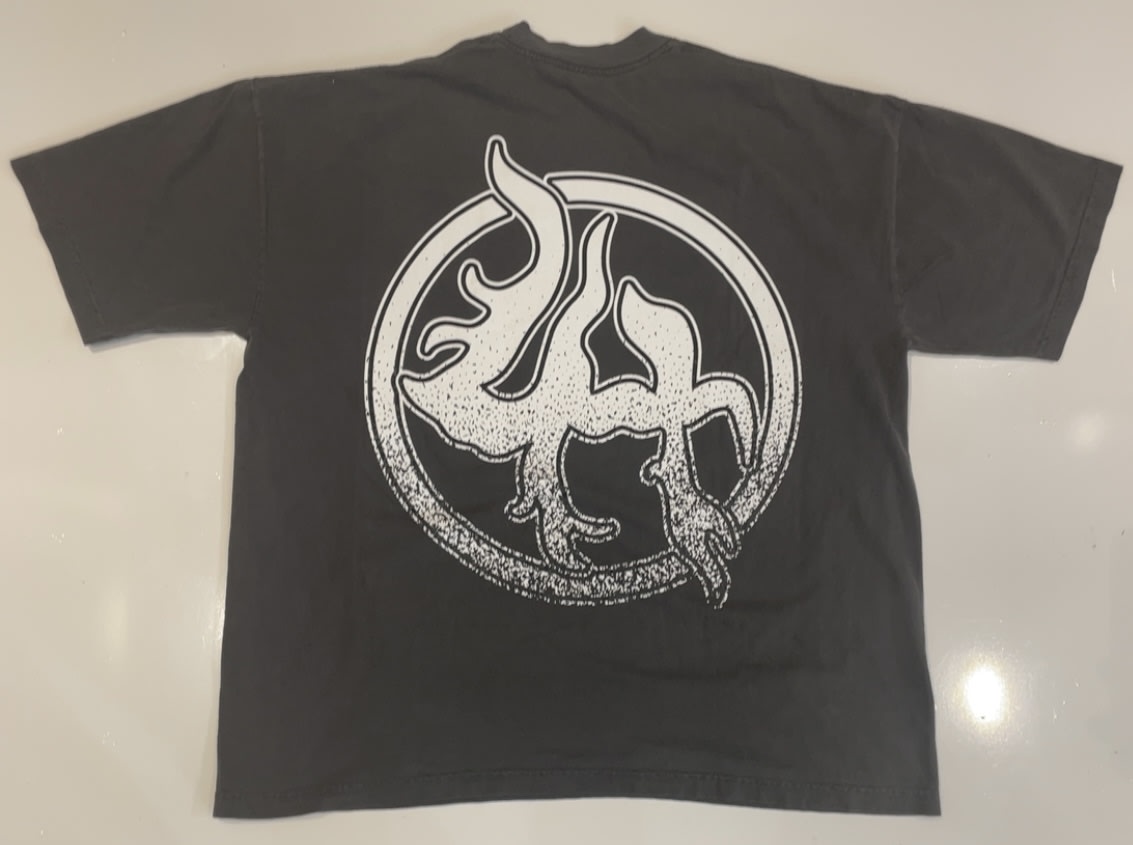 Lost Hill Dark Grey One Sided Skull T-Shirt