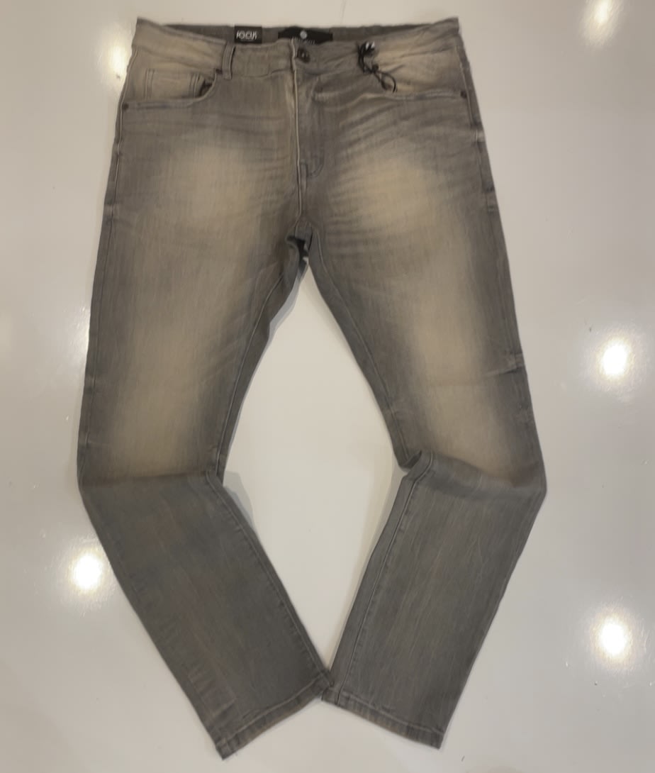Focus Premium Clean Gray Washed Skinny Jeans