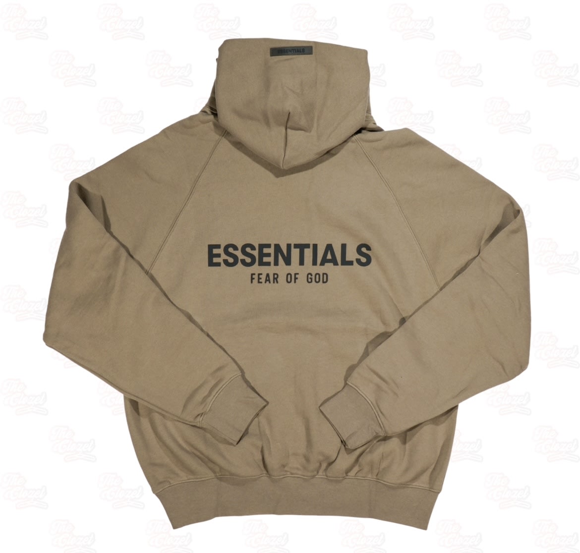 Essential Brown Front Logo Hoodie
