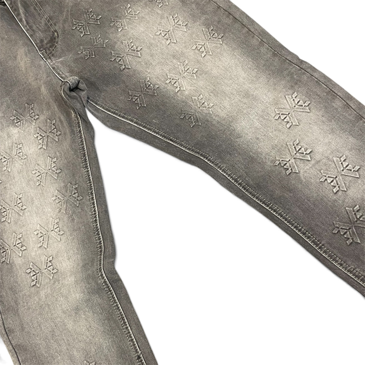 KDNK-GREY DENIM JEANS