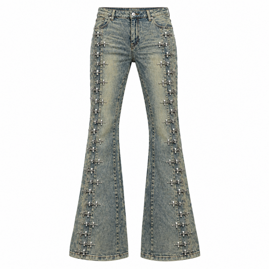 GUAPI- WASHED STACKED JEANS