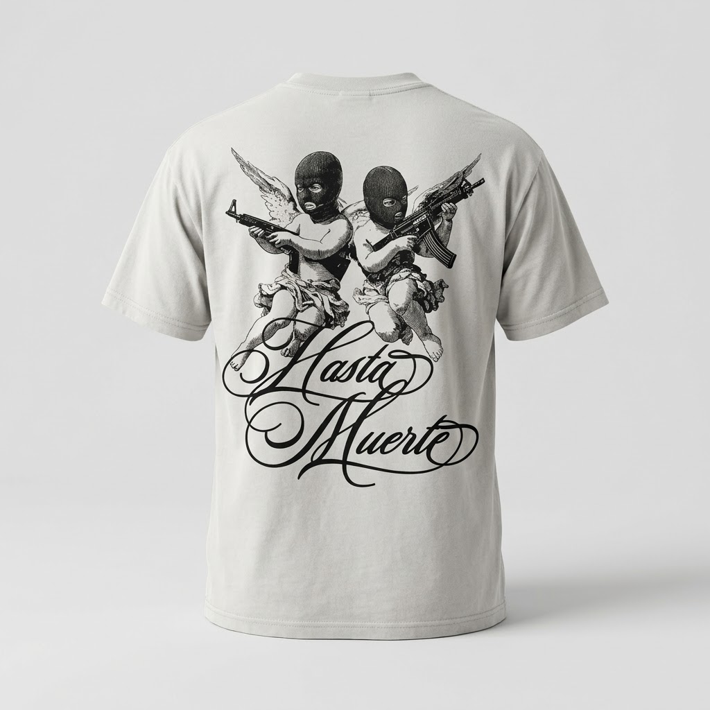 HUSTLE DAILY-white smoke angels ss T-Shirt