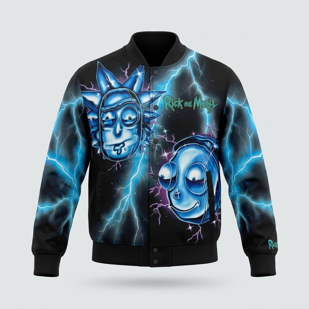 REASON-RICK AND MORTY VARSITY JACKET