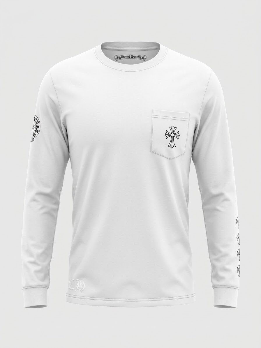 CHROME HEART-WHITE SHIRT