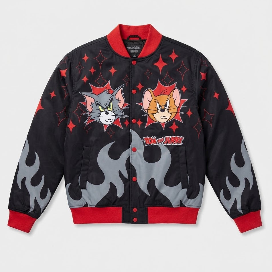 REASON-TOM&JERRY VARSITY JACKET
