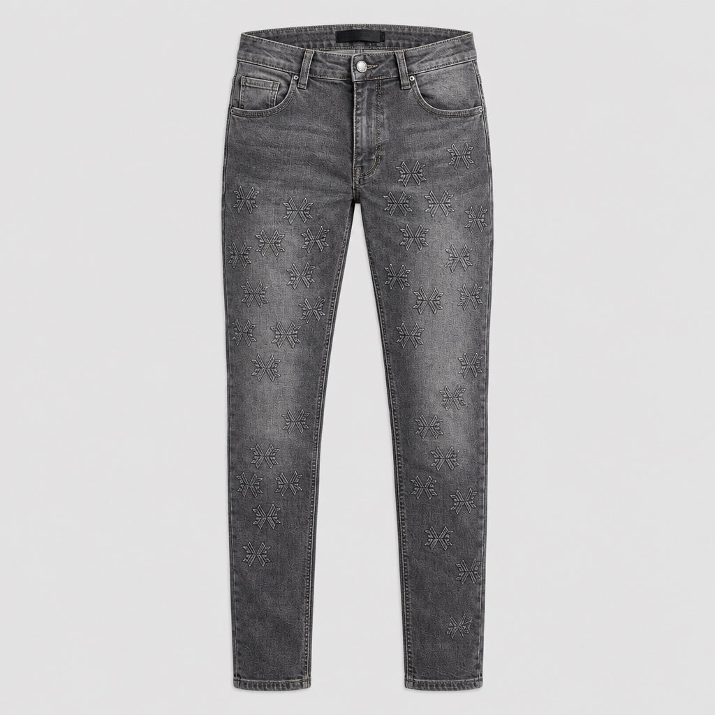 KDNK-GREY DENIM JEANS