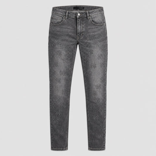 KDNK-GREY DENIM JEANS