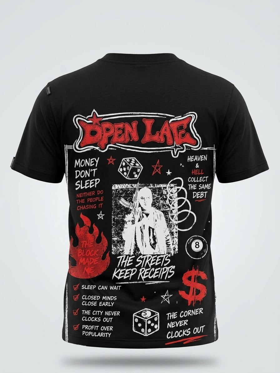 NO CURFEW-MONEY DNT SLEEP T-shirt ￼