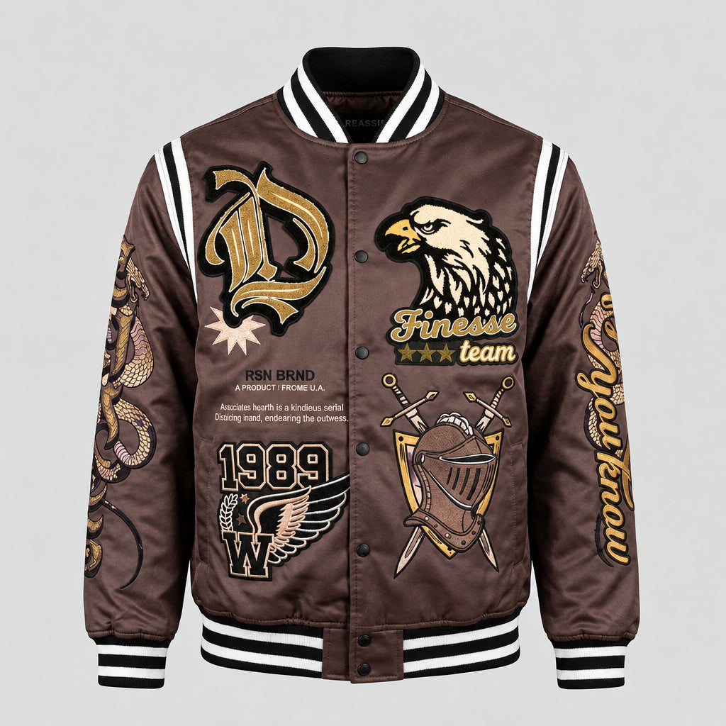REASON-WOOD VARSITY JACKET