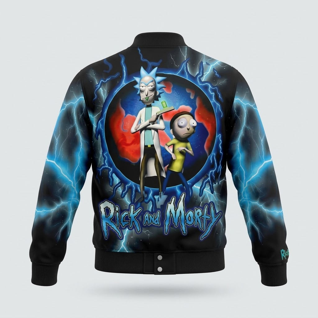 REASON-RICK AND MORTY VARSITY JACKET