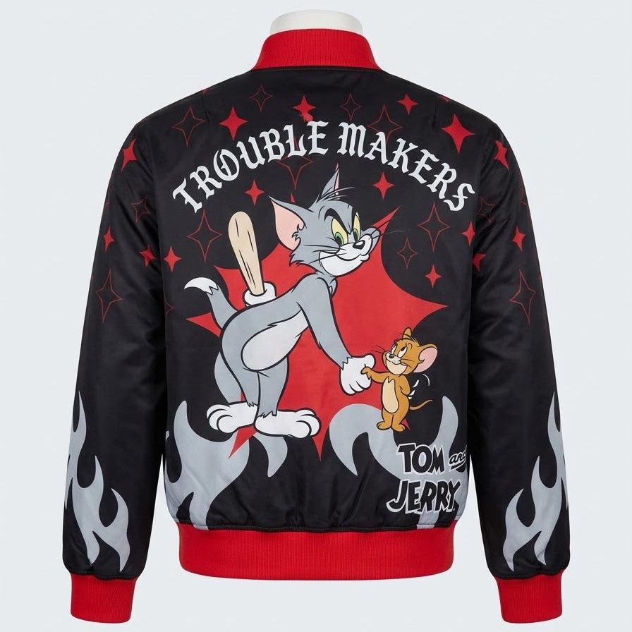 REASON-TOM&JERRY VARSITY JACKET