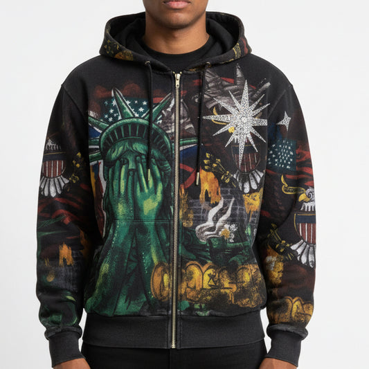 MAJESTIK-NEW YORK DRIP HOODIE ￼