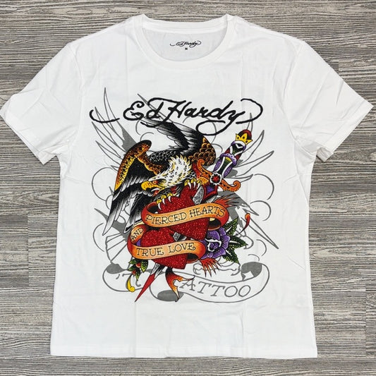 Ed Hardy- pierced eagle ss tee