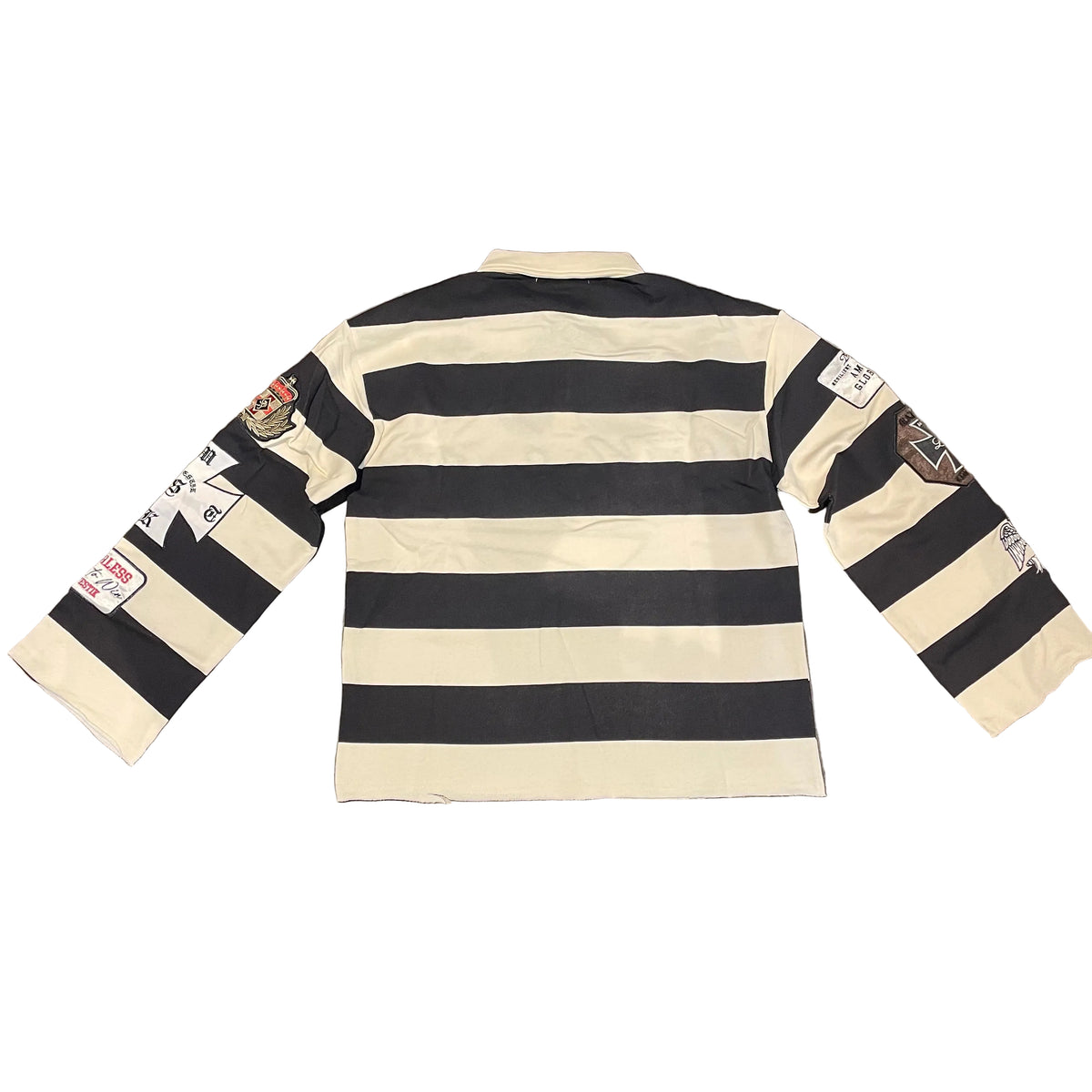 MAJESTIK-CUT & SEW STRIPE POLO L/S