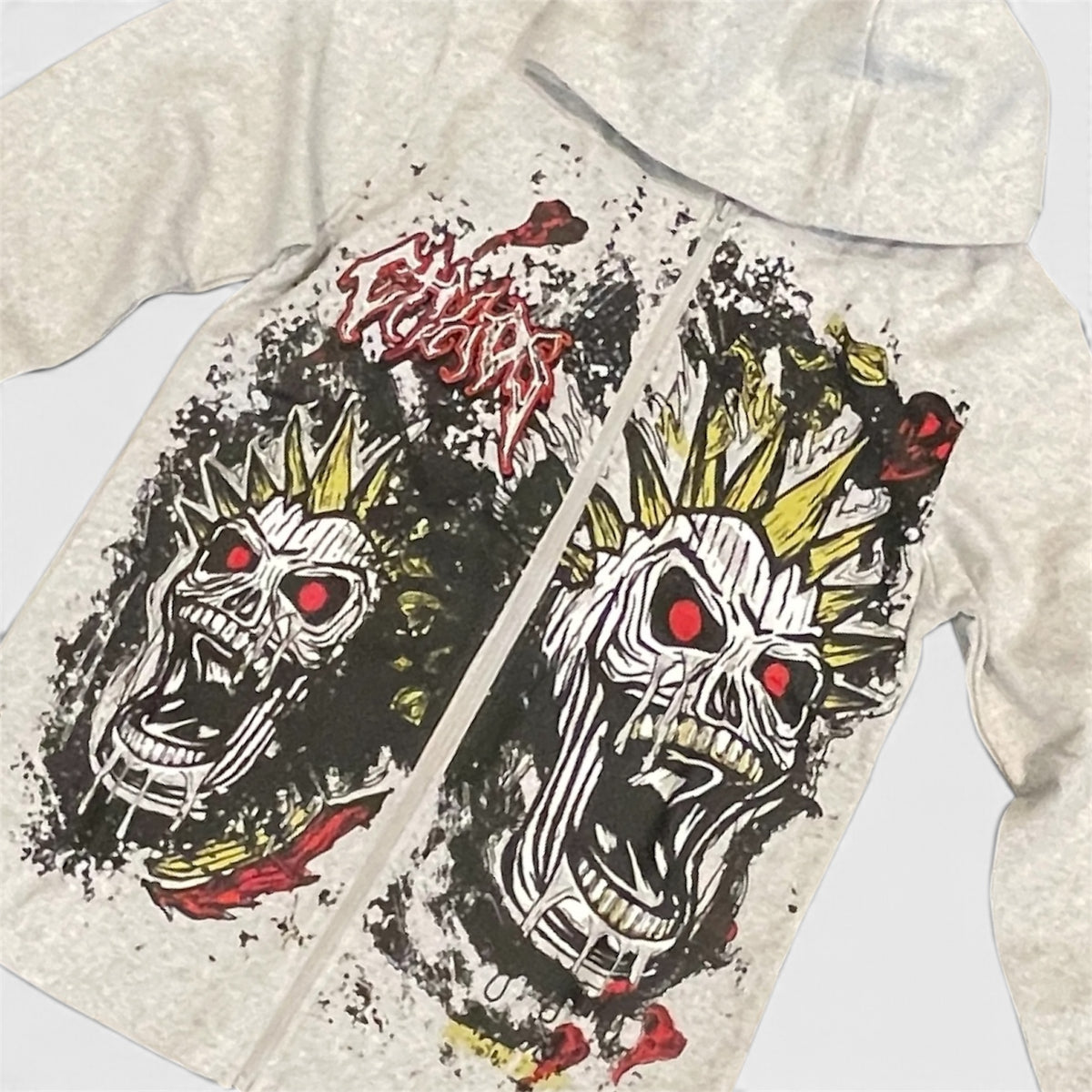REASON-GREYISH ZIP UP JACKET
