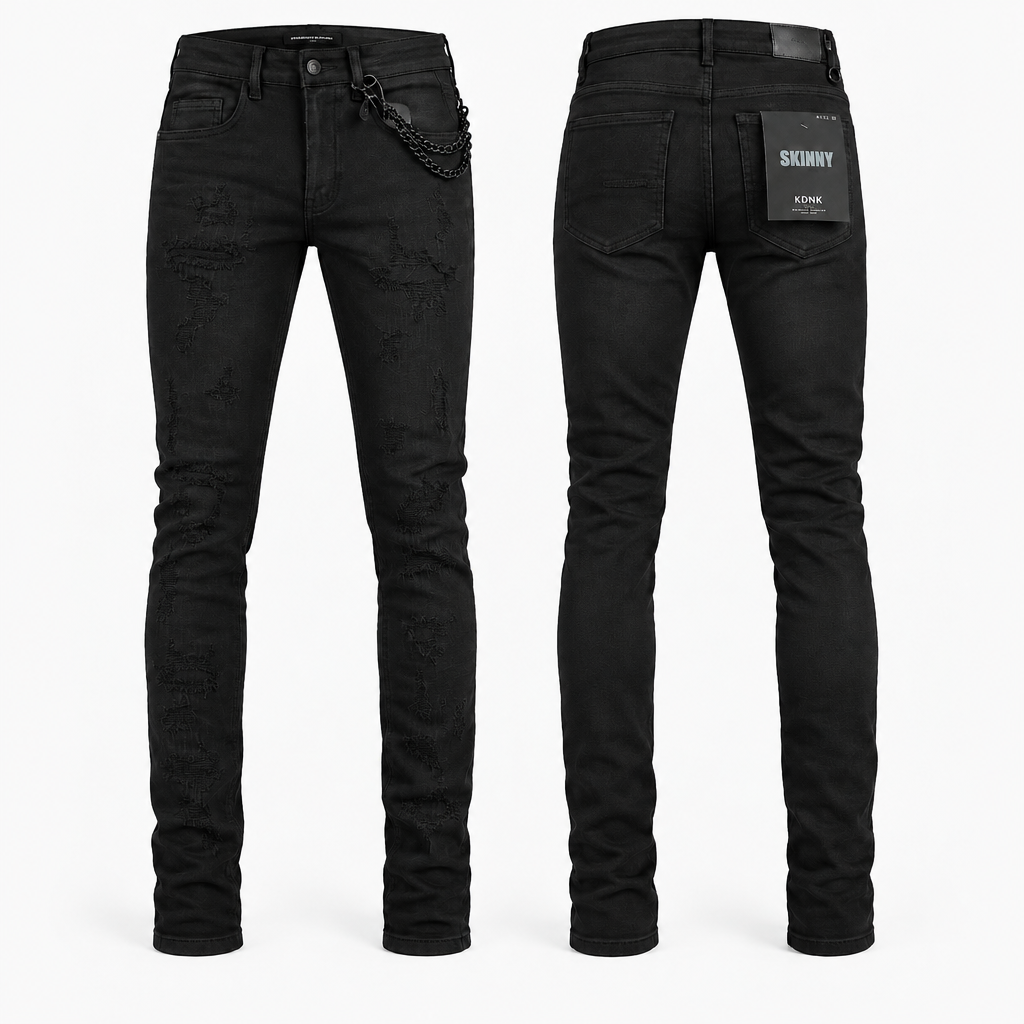 KDNK-SKINNY FIT-JIT BLACK