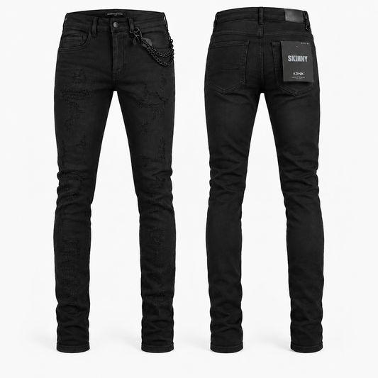 KDNK-SKINNY FIT-JIT BLACK