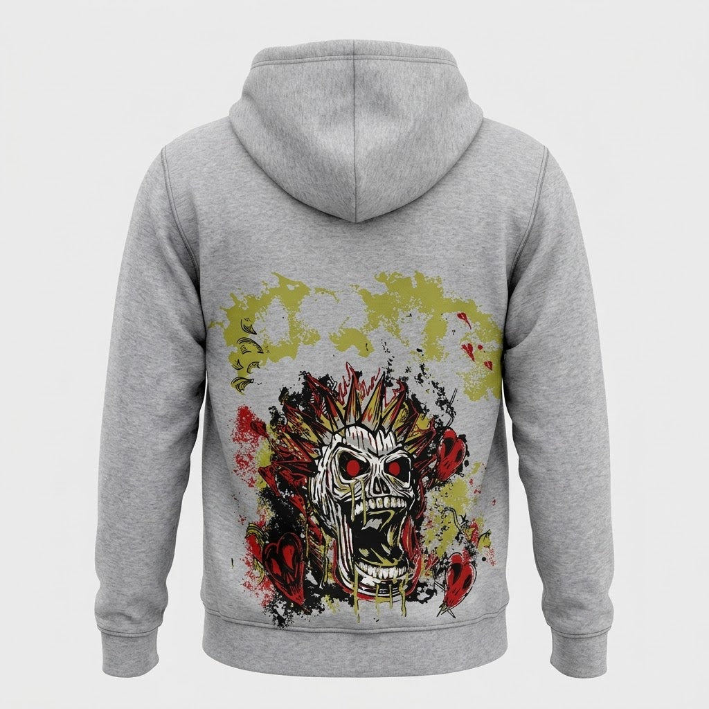 REASON-GREYISH ZIP UP JACKET