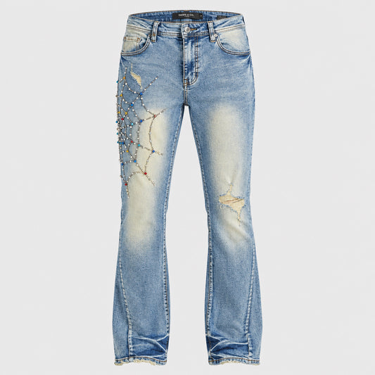 PREME-BLUE SPIDER JEANS