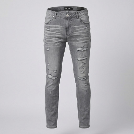 ANOM-Ash Gray Stretch Jeans